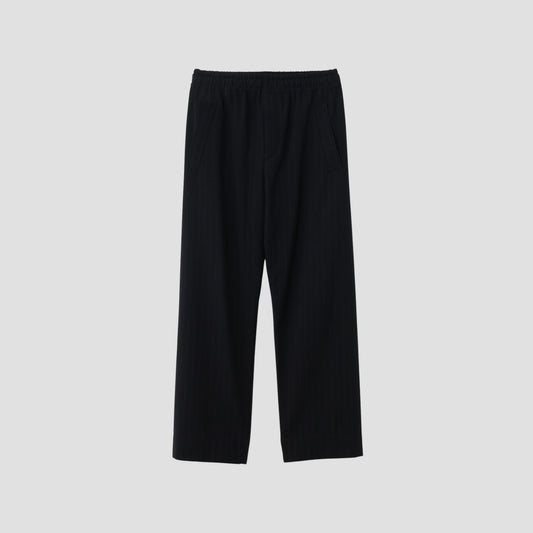 WOOL PINSTRIPE TROUSERS