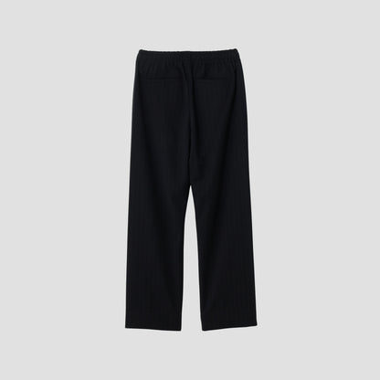 WOOL PINSTRIPE TROUSERS