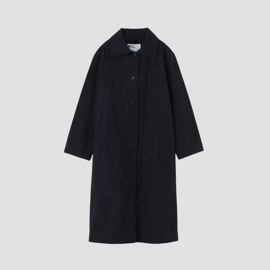 YARN DYE COTTON TWILL DRESS