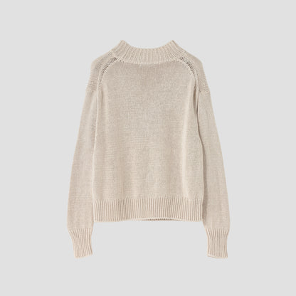 CHUNKY COTTON LINEN KNIT