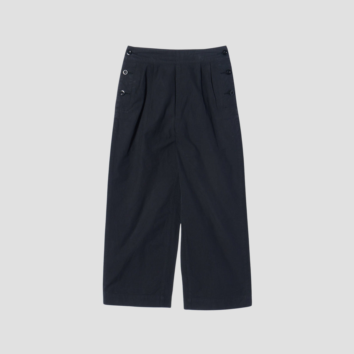 DENSE COTTON POPLIN TROUSERS