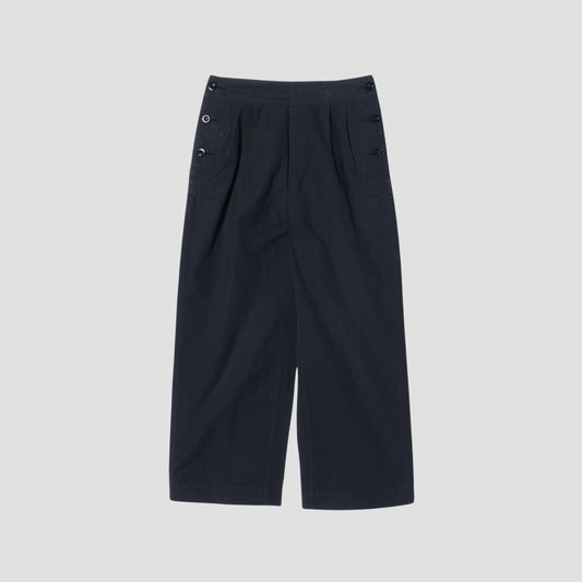 DENSE COTTON POPLIN TROUSERS