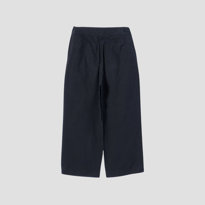 DENSE COTTON POPLIN TROUSERS