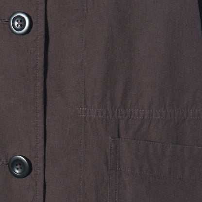 OVERDYE MELANGE COTTON LINEN BLOUSON