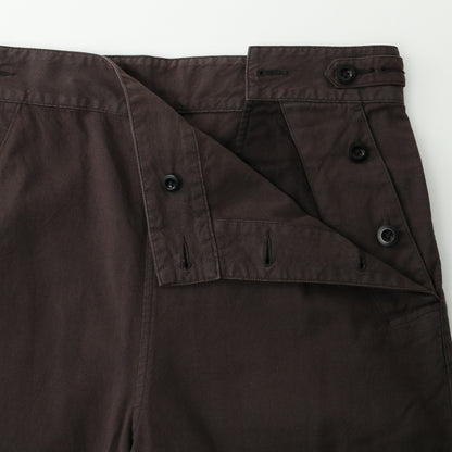 ROUGH COTTON CANVAS TROUSERS