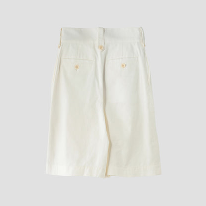 LINEN COTTON TWILL TROUSERS