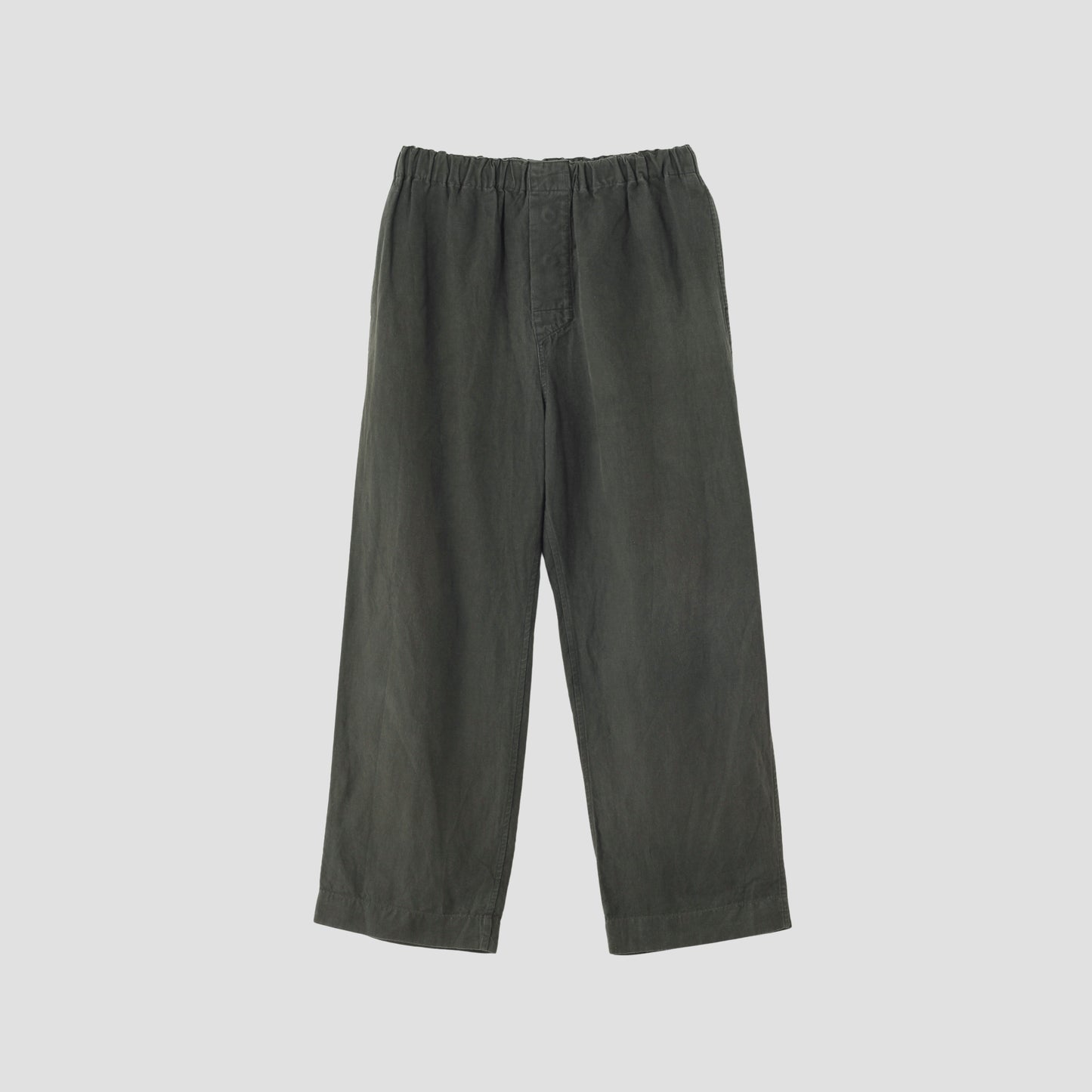 LINEN PLAIN WEAVE TROUSERS