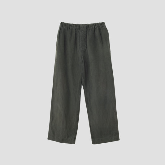 LINEN PLAIN WEAVE TROUSERS