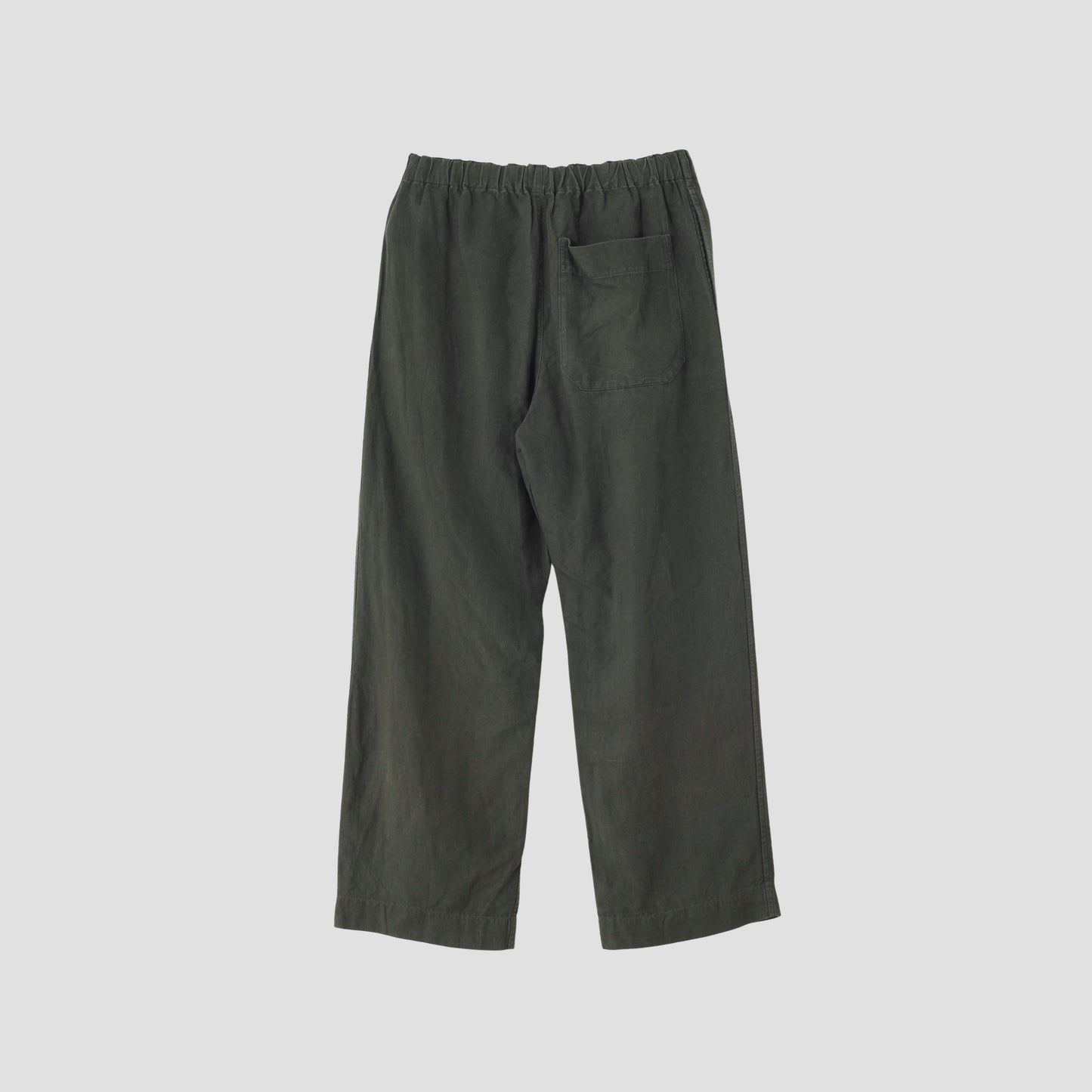 LINEN PLAIN WEAVE TROUSERS