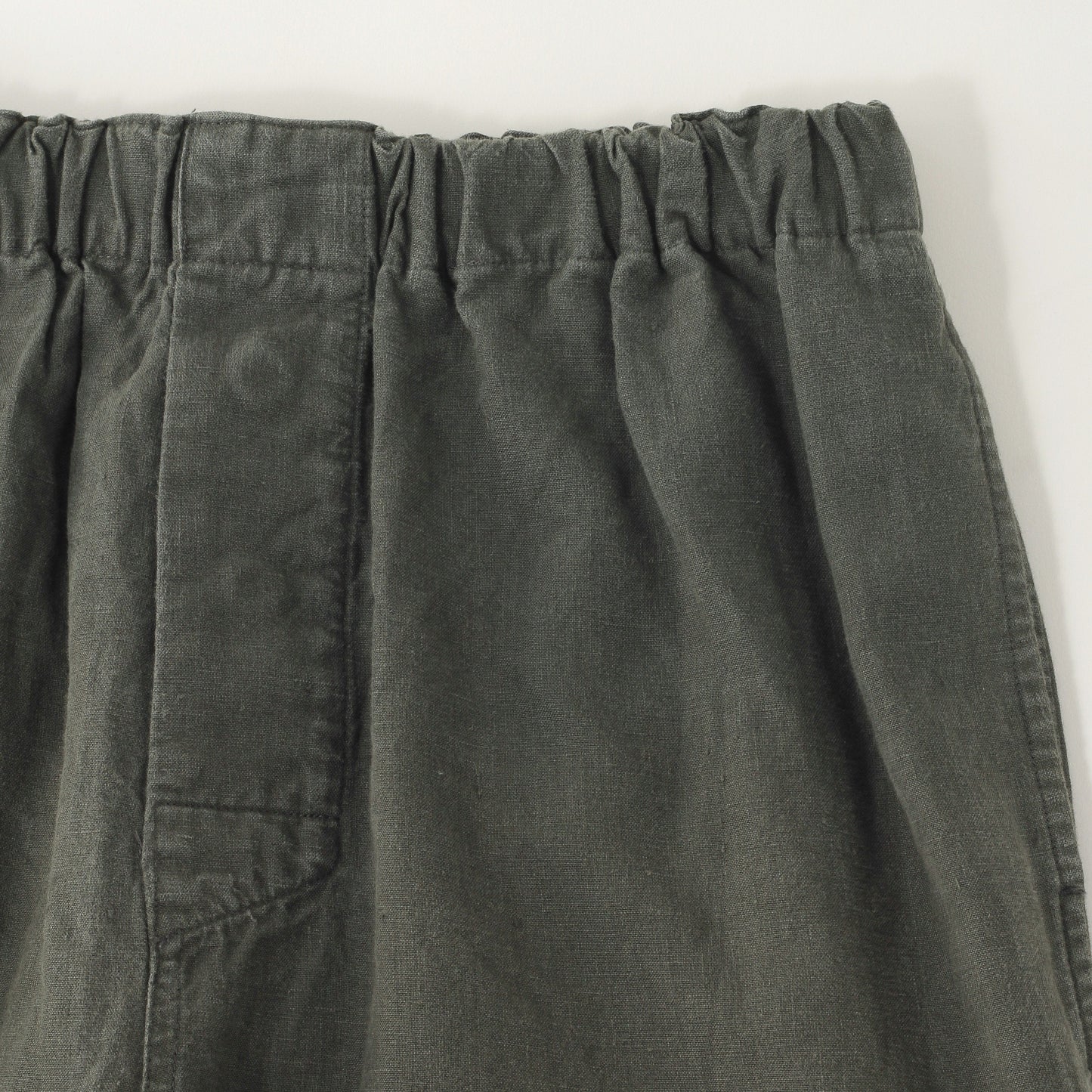 LINEN PLAIN WEAVE TROUSERS