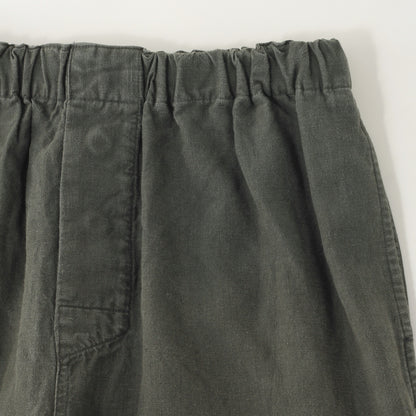 LINEN PLAIN WEAVE TROUSERS