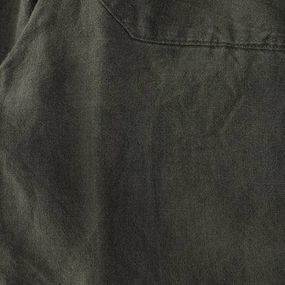 LINEN PLAIN WEAVE TROUSERS