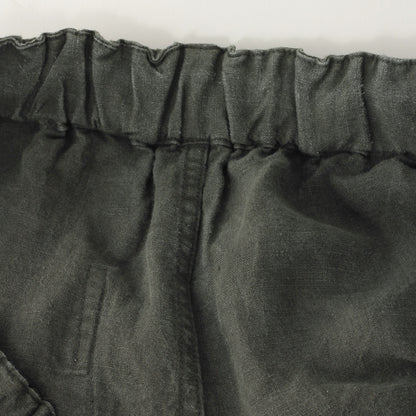 LINEN PLAIN WEAVE TROUSERS