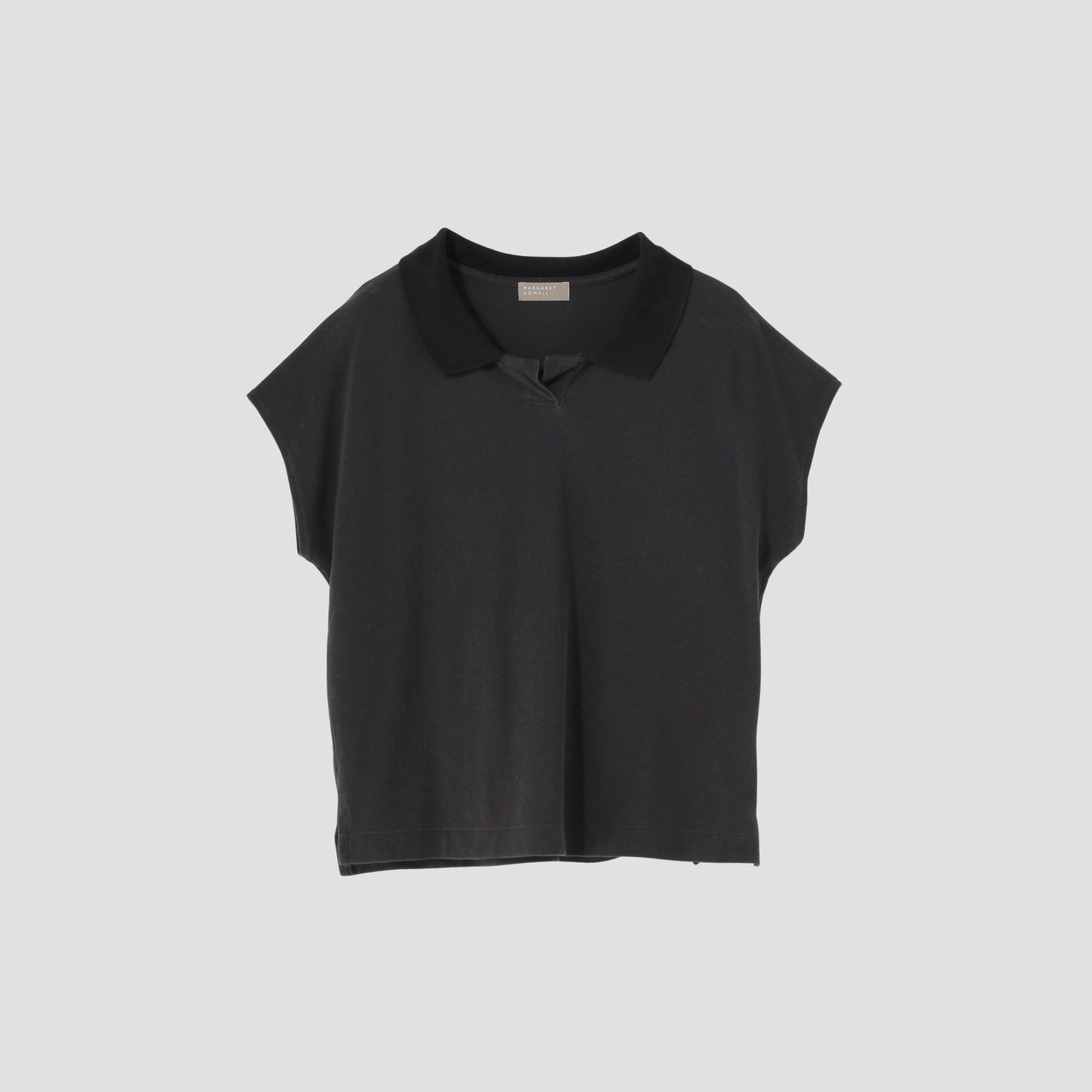 SILK COLLAR POLO JERSEY