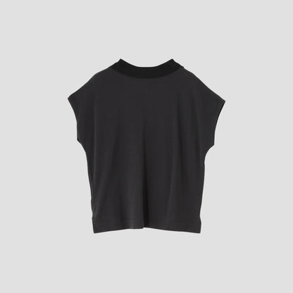 SILK COLLAR POLO JERSEY