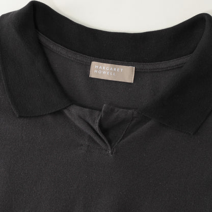 SILK COLLAR POLO JERSEY
