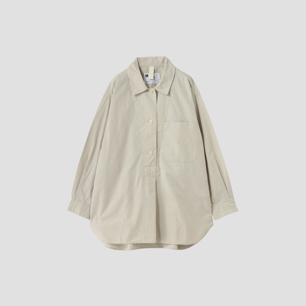 ORGANIC COTTON PLAINWEAVE SHIRT