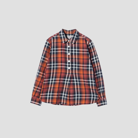 ORANGE TARTAN SHIRT