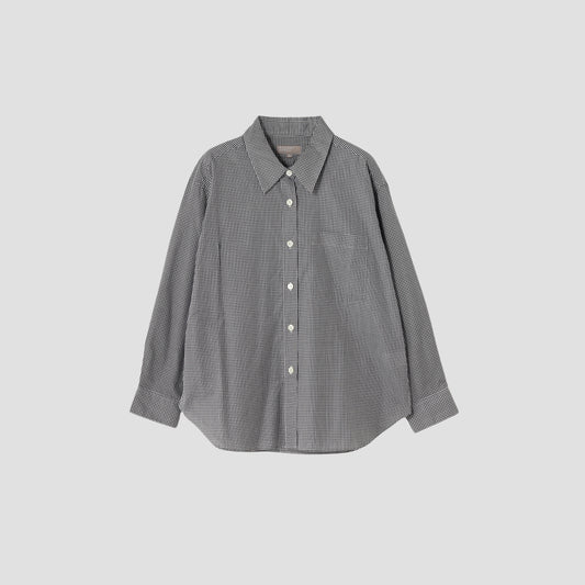 SUPERFINE COTTON GINGHAM SHIRT