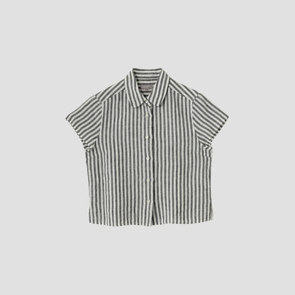 BLACK&WHITE SHIRTING LINEN