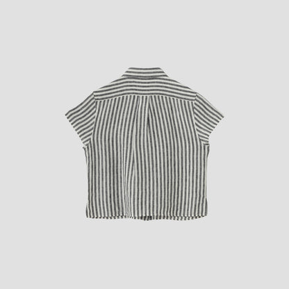 BLACK&WHITE SHIRTING LINEN