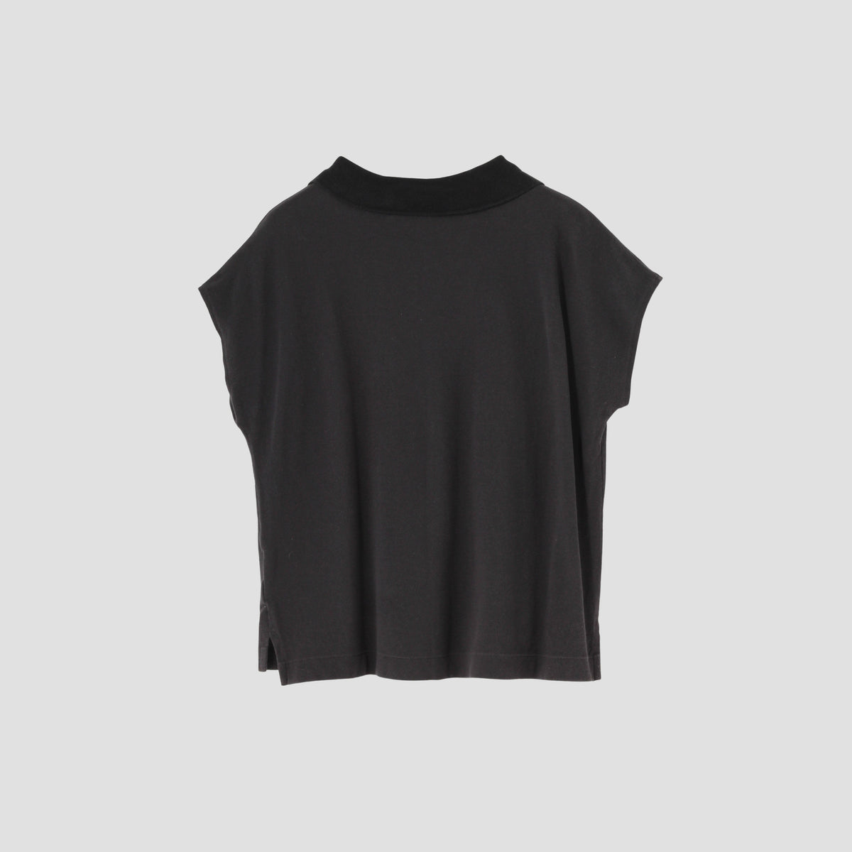SILK COLLAR POLO JERSEY