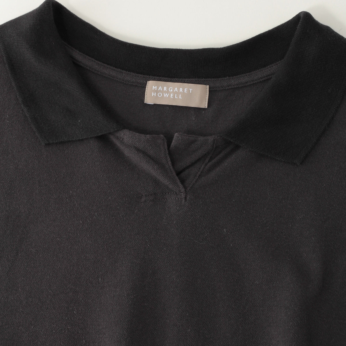 SILK COLLAR POLO JERSEY