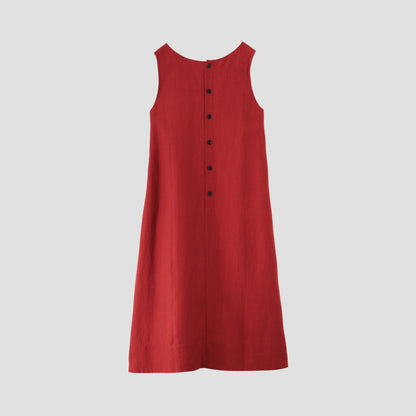 DENSE FINE LINEN DRESS
