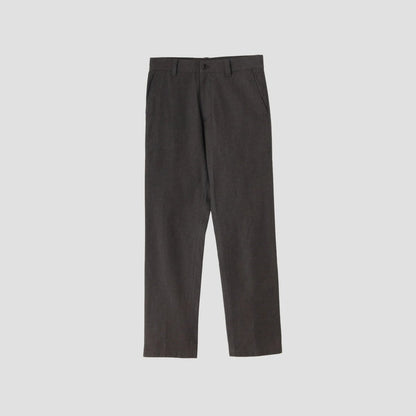 WOOL COTTON BRUSHED TWILL TROUSERS
