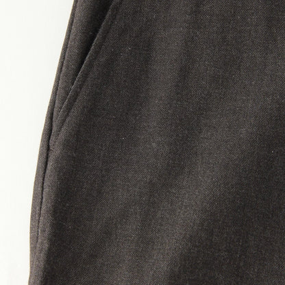 WOOL COTTON BRUSHED TWILL TROUSERS