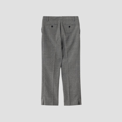 POW CHECK WOOL TROUSERS