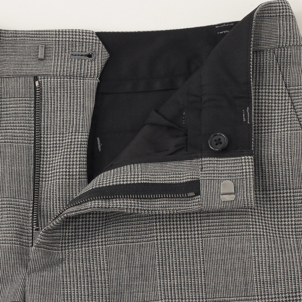 POW CHECK WOOL TROUSERS
