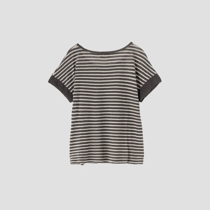 LINEN STRIPE JERSEY