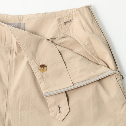 WASHED YARN DYE POPLIN TROUSERS