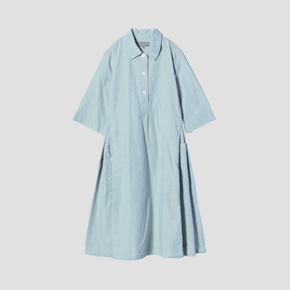 COTTON RAMIE CHAMBRAY DRESS