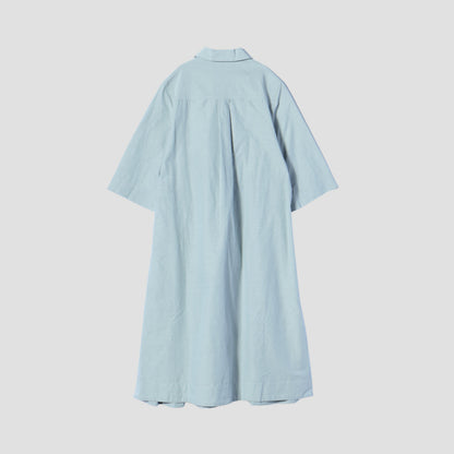 COTTON RAMIE CHAMBRAY DRESS