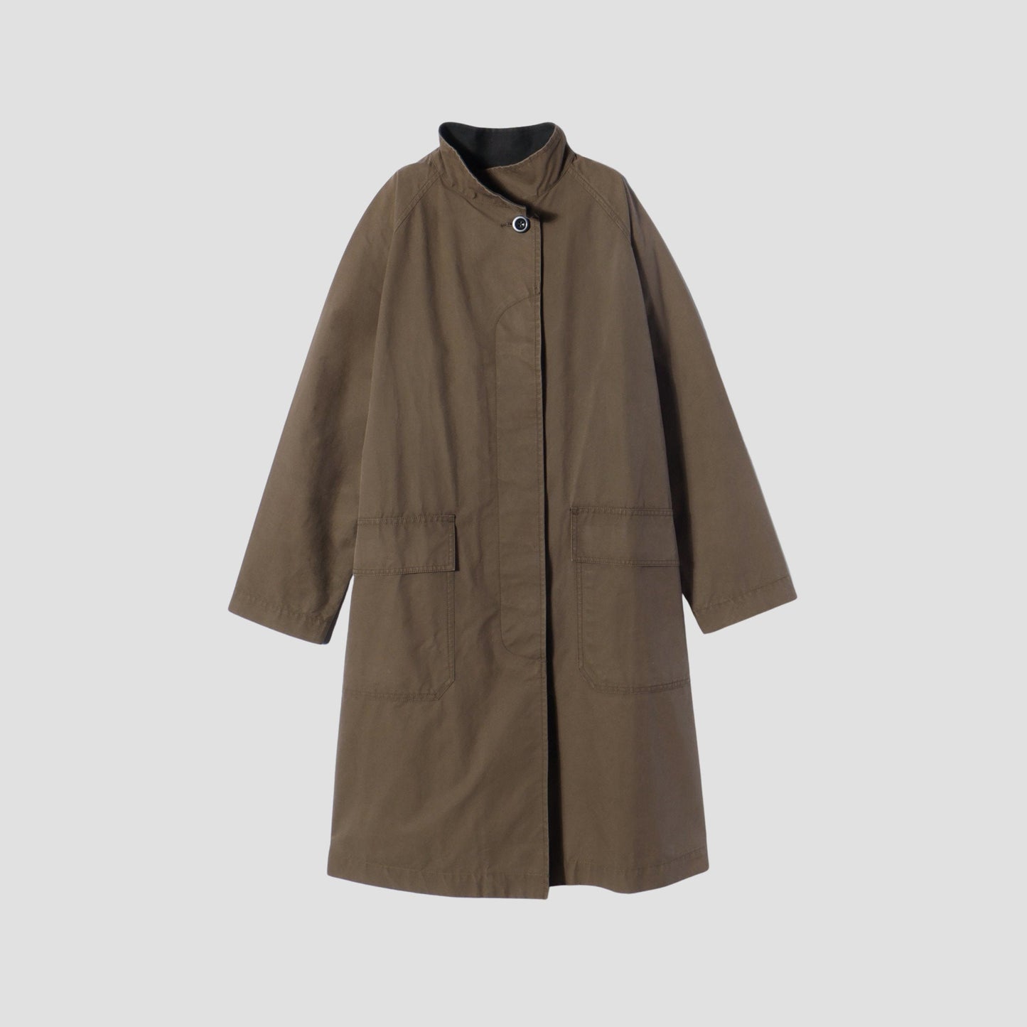 WASHED WAXED COTTON COAT