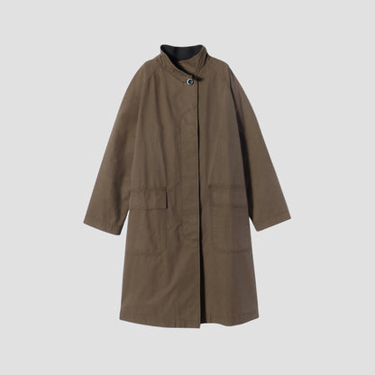 WASHED WAXED COTTON COAT