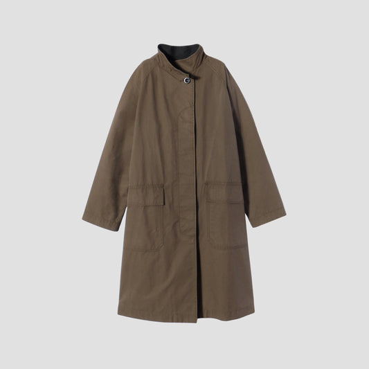 WASHED WAXED COTTON COAT