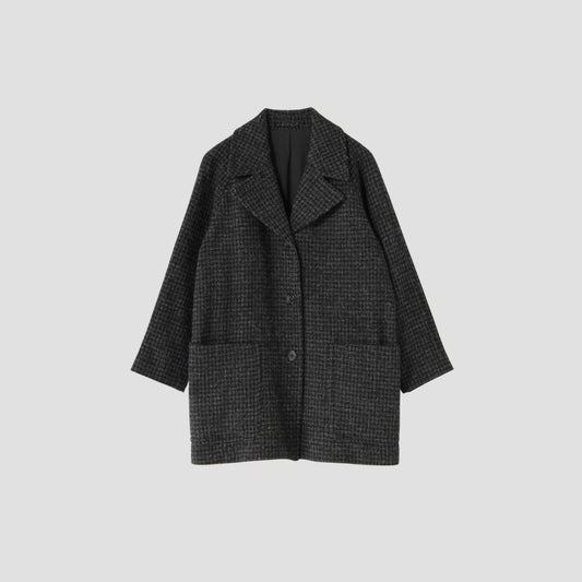DOGTOOTH HARRIS TWEED COAT