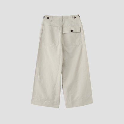 DRY COTTON LINEN TROUSERS