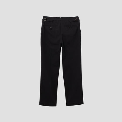 WASHED COTTON TWILL TROUSERS