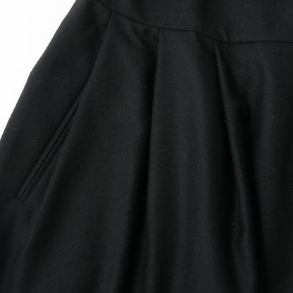 BLACK FLANNEL DRESS