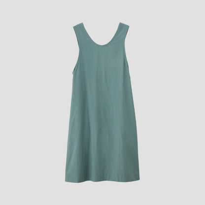SILK COTTON POPLIN DRESS