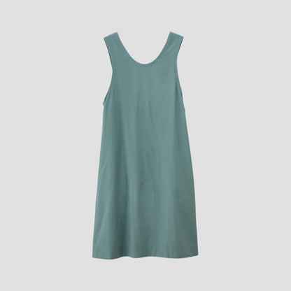SILK COTTON POPLIN DRESS
