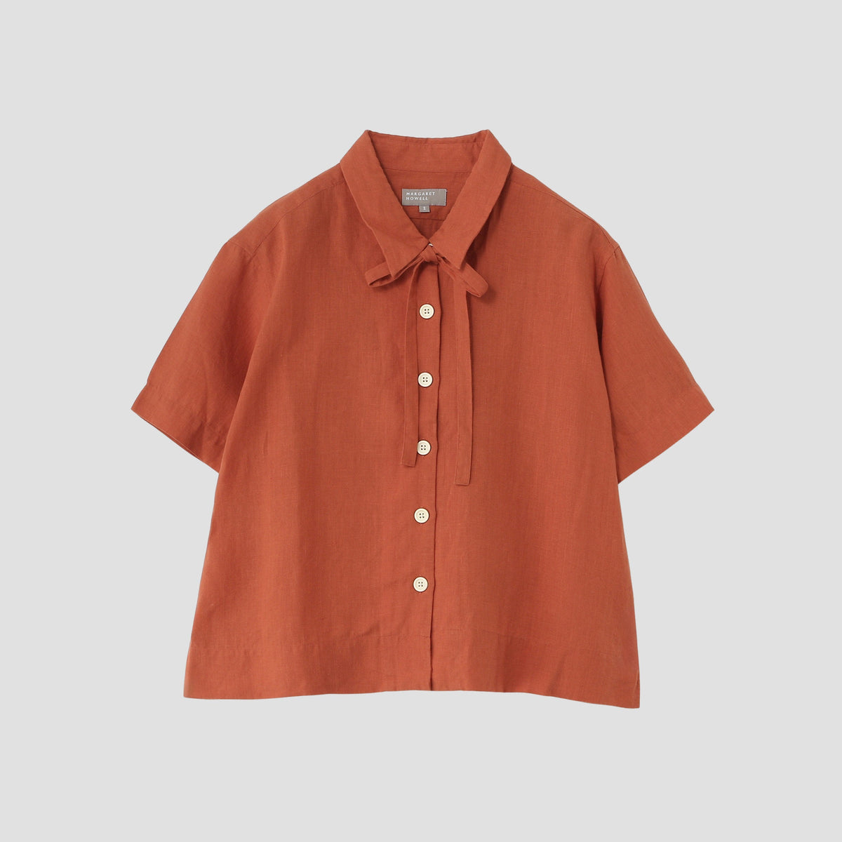 PLAIN WEAVE LINEN SHIRT