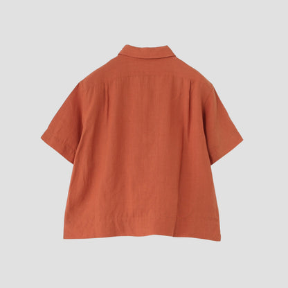 PLAIN WEAVE LINEN SHIRT