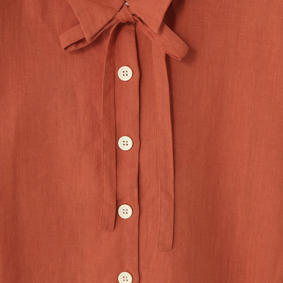 PLAIN WEAVE LINEN SHIRT