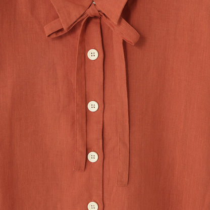 PLAIN WEAVE LINEN SHIRT