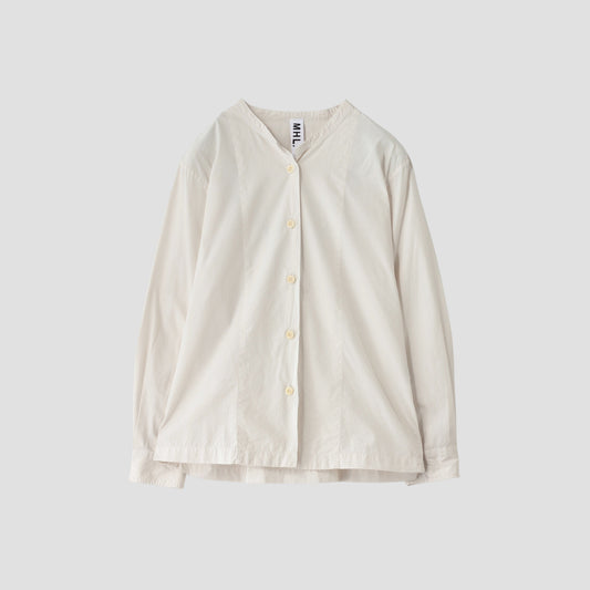 AGO GARMENT DYE  POPLIN SHIRT